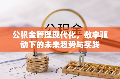 复兴公积金管理现代化，数字驱动下的未来趋势与实践