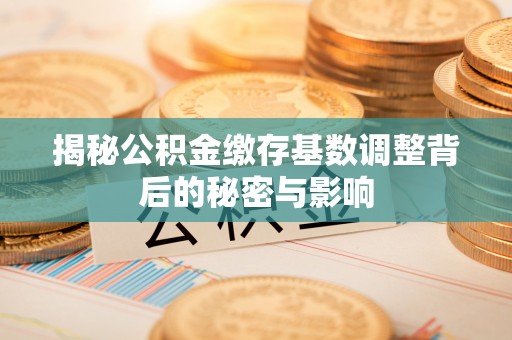 复兴揭秘公积金缴存基数调整背后的秘密与影响
