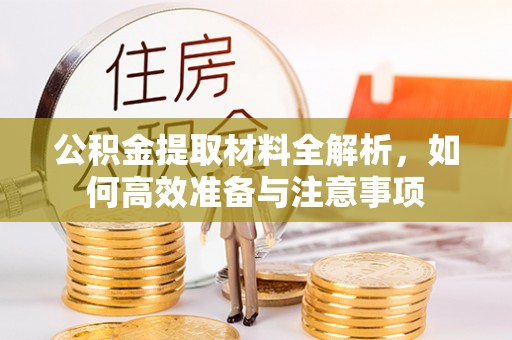 复兴公积金提取材料全解析，如何高效准备与注意事项
