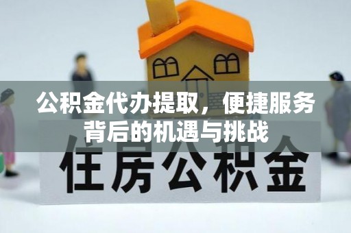 复兴公积金代办提取，便捷服务背后的机遇与挑战